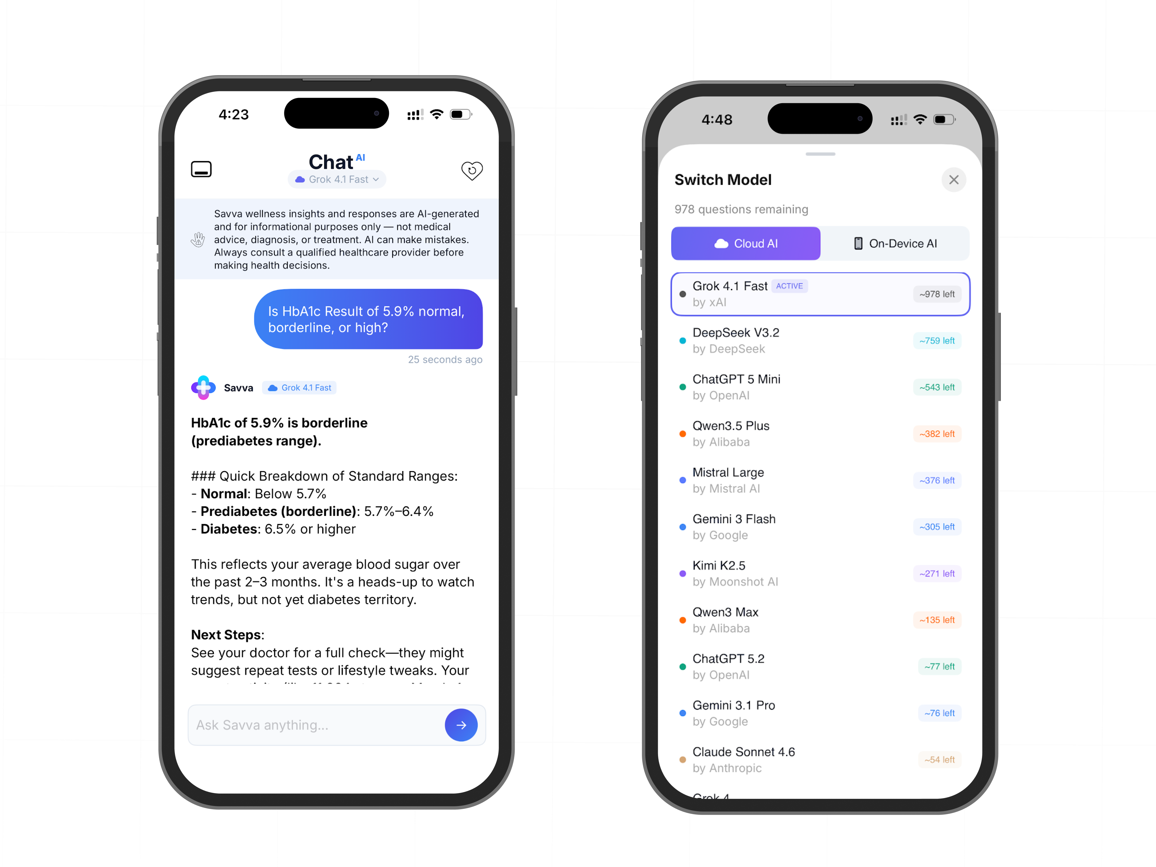 Savva lets users compare AI model summaries side by side