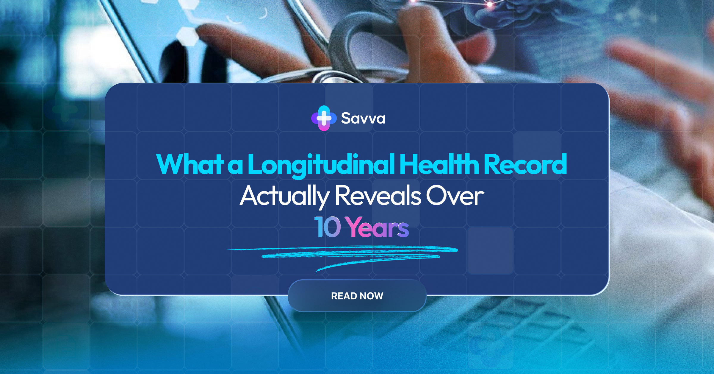 Ten years of medical records visualized as a longitudinal health timeline